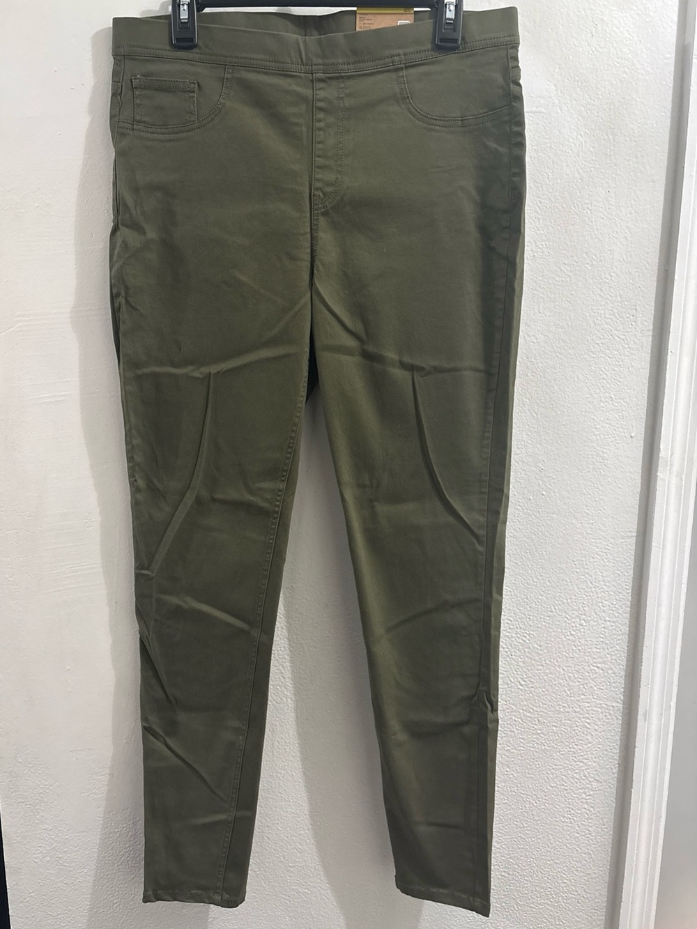 R1893 Roebuck & Co Olive Green Skinniest Leg Stretch Legging Pants Jegging